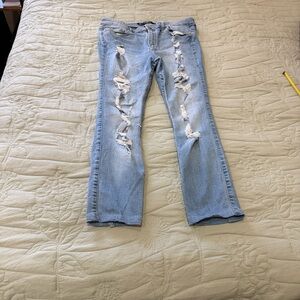 Hollister Ripped Light Blue Denim Jeans